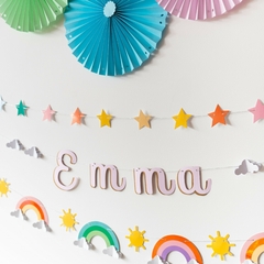 GUIRNALDAS "ARCOIRIS PASTEL" X3 - comprar online