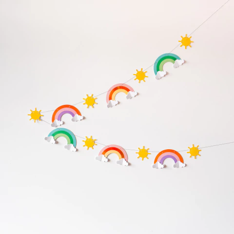 GUIRNALDA "ARCOÍRIS PASTEL"