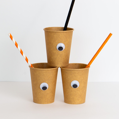 VASOS POLIPAPEL HALLOWEEN X8