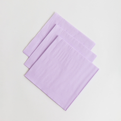 SERVILLETAS LISAS LILA PASTEL X20