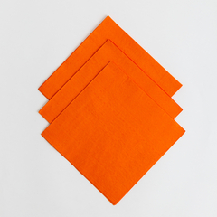 SERVILLETAS LISAS NARANJAS X20