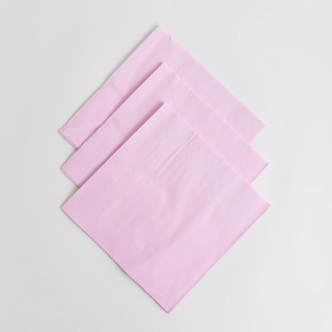 SERVILLETAS LISAS ROSA PASTEL X20