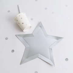 PLATOS ESTRELLA PLATA - comprar online