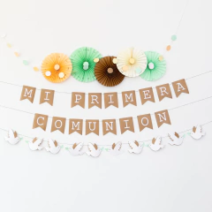 GUIRNALDAS + ROSETAS "COMUNIÓN KRAFT AQUA"