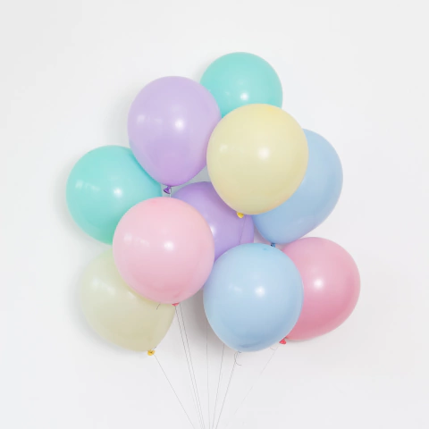 GLOBOS MIX PASTEL X10