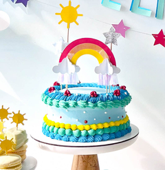 DECO TORTA “ARCOIRIS VIBRANTE”