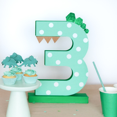 NÚMERO 3D "DINOS"