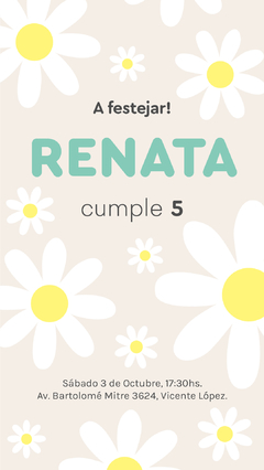 INVITACION DIGITAL "MARGARITAS" - comprar online