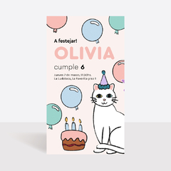 INVITACION DIGITAL "GATITOS"