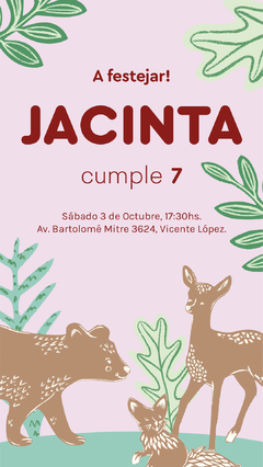 INVITACION DIGITAL "WOODLAND" - comprar online