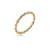 Anel aro torcido banhado a ouro 18k