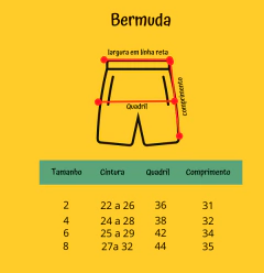 BERMUDA MOLETINHO LISTRAS/NAUTICO - SEU PEDRO KIDS ATACADO