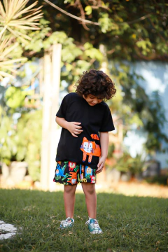 SHORT SEU TIGRE PRETO - loja online