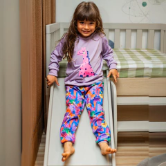 CONJUNTO PIJAMA DINO LILAS
