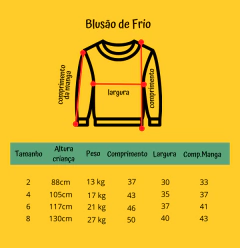 BLUSA DE FRIO AZUL GIRAFA - loja online