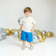 BERMUDA LINHO CONFORT/BLUE - comprar online