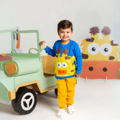 BLUSA DE FRIO AZUL GIRAFA - comprar online