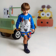 BLUSA DE FRIO AZUL ZEBRA - loja online