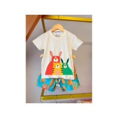 CAMISETA AMIGOS DO BOSQUE - SEU PEDRO KIDS ATACADO