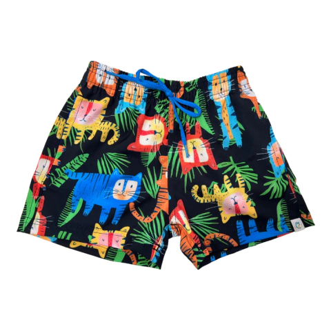 SHORT SEU TIGRE PRETO