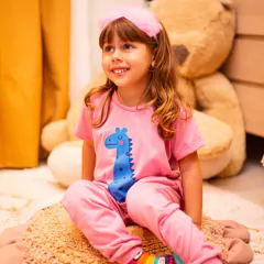 KIT PIJAMA 3x1 ROSA - SEU PEDRO KIDS ATACADO