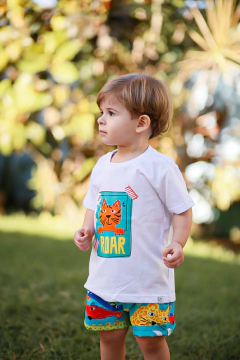 CAMISETA TIGRE ROAR - SEU PEDRO KIDS ATACADO