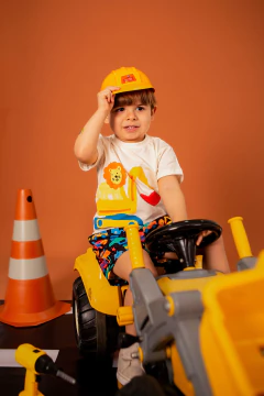SHORT VEÍCULOS - PRETO - SEU PEDRO KIDS ATACADO