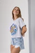 Remera Crop WAVES Gris - comprar online