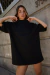 Remera Oversize YELLOW GIRL Negro - comprar online