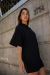 Remera Oversize YELLOW GIRL Negro - comprar online