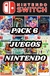 PACK 6 JUEGOS DE NINTENDO - comprar online