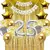 Combo Kit Globos Dorado Plata