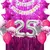 Combo Kit Globos Fucsia Plateado
