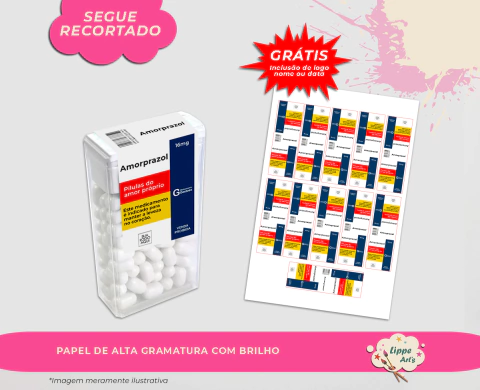 Rótulo para Tictac - Amorprazol