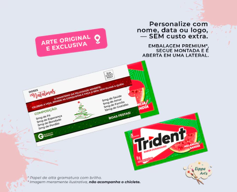 Embalagem para Trident - Doses Natalinas - comprar online