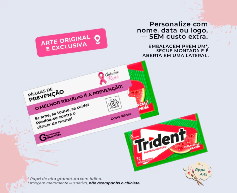 Embalagem para Trident - Outubro Rosa - comprar online