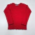 Remera ml flores roja