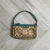 mini bag coach aqua