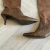 botas marron caña alta (37) - howeine