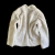 abrigo piel blanco (m) - comprar online