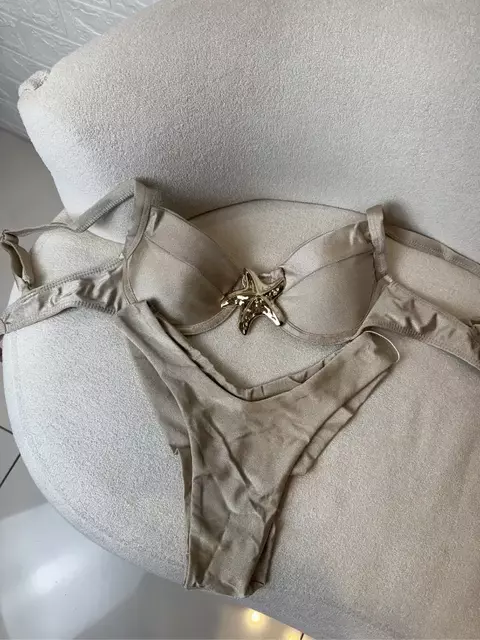 Biquíni Luar nude gold