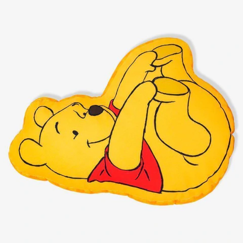Almofada Formato Pooh Deitado 33cm | Oficial Licenciada Disney