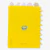 Caderno de anotações inteligente amarelo do Bob Esponja com 6 divisórias personalizadas com personagens da série