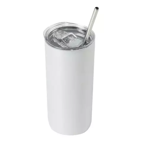 Copo Térmico Personalizado - 450ml C/ Tampa e Canudo