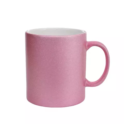 Caneca Glitter Personlizada - Rosa