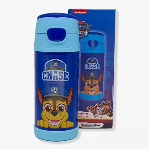 Garrafa Térmica 350ml C/ Canudo Chase Patrulha Canina 10073107 - comprar online