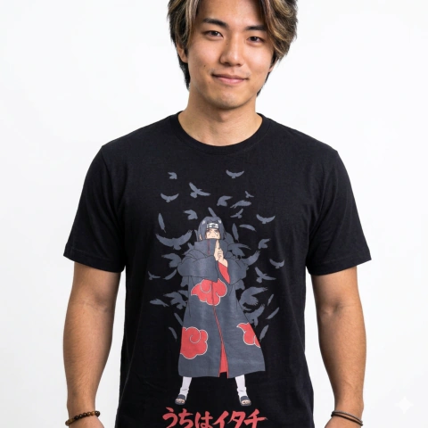 Camiseta Naruto Itachi Uchiha Genjutsu | Oficial Piticas