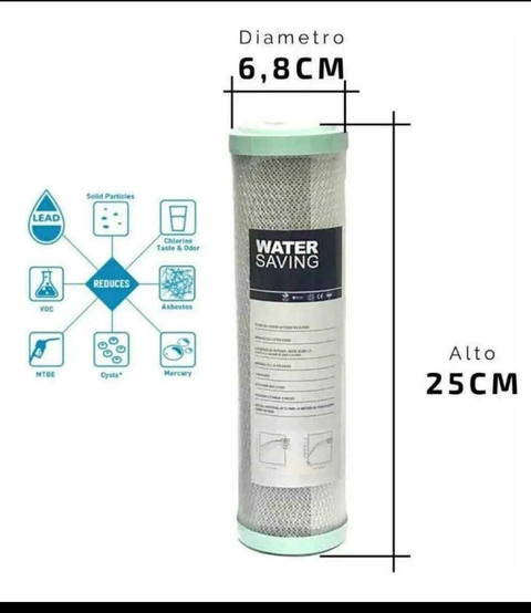 Filtro Repuesto para Purificador de Agua – Carbón Activado