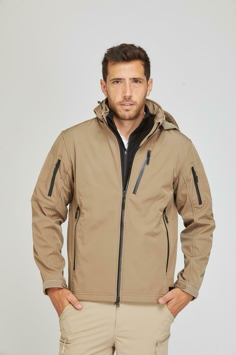 CAMPERA SOFT SHELL C/CAPUCHA DESMONTABLE APTITUD (7451) - comprar online