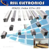 PERFIL ALUMÍNIO PARA FITA LED - IMAGEM ILUSTRATIVA PARA VISUALIZAR MODELOS
